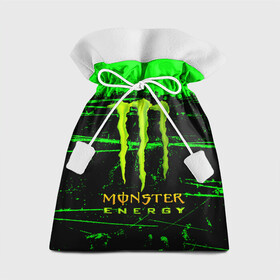 Подарочный 3D мешок с принтом MONSTER ENERGY NEON LOGO в Санкт-Петербурге, 100% полиэстер | Размер: 29*39 см | monster | monster energy | монстер | монстер енерджи | монстер енэрджи | монстер энерджи | неон | энергетик | энергетический напиток