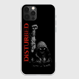 Чехол для iPhone 12 Pro с принтом DISTURBED в Санкт-Петербурге, силикон | область печати: задняя сторона чехла, без боковых панелей | Тематика изображения на принте: dark | disturbed | dreiman | grunge | hardcore | metal | monster | music | punk | rock | usa | гранж | дистербд | дрейман | метал | музыка | панк | рок