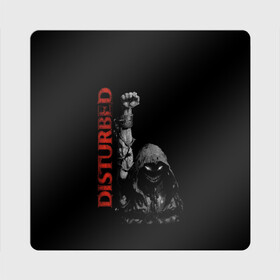 Магнит виниловый Квадрат с принтом DISTURBED в Санкт-Петербурге, полимерный материал с магнитным слоем | размер 9*9 см, закругленные углы | Тематика изображения на принте: dark | disturbed | dreiman | grunge | hardcore | metal | monster | music | punk | rock | usa | гранж | дистербд | дрейман | метал | музыка | панк | рок