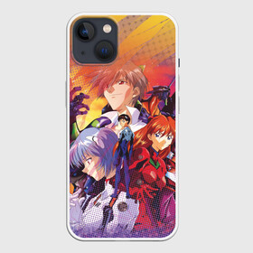 Чехол для iPhone 13 с принтом Евангелион в Санкт-Петербурге,  |  | neon genesis evangelion | аниме | аска лэнгли сорью | евангелион | манга | рей аянами | синдзи икари