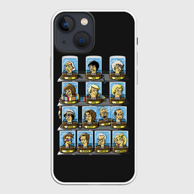 Чехол для iPhone 13 mini с принтом 12 Докторов в Санкт-Петербурге,  |  | doctor who | serial | доктор кто | путешествия во времени | сериал | сериалы | фантастика