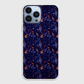 Чехол для iPhone 13 Pro Max с принтом Абстрактный растительный узор в Санкт-Петербурге,  |  | абстракция | дудл | дудлинг | дудлы | завитки | завитушки | орнамент | растительный | узор | узорчик | хохлома | цветочный