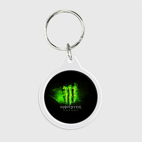 Брелок круглый с принтом MONSTER ENERGY NEON | НЕОН в Санкт-Петербурге, пластик и полированная сталь | круглая форма, металлическое крепление в виде кольца | monster | monster energy | монстер | монстер енерджи | монстер енэрджи | монстер энерджи | неон | энергетик | энергетический напиток