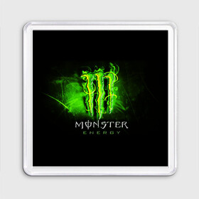 Магнит 55*55 с принтом MONSTER ENERGY NEON | НЕОН в Санкт-Петербурге, Пластик | Размер: 65*65 мм; Размер печати: 55*55 мм | monster | monster energy | монстер | монстер енерджи | монстер енэрджи | монстер энерджи | неон | энергетик | энергетический напиток