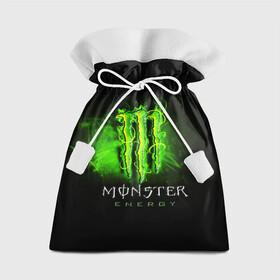 Подарочный 3D мешок с принтом MONSTER ENERGY NEON | НЕОН в Санкт-Петербурге, 100% полиэстер | Размер: 29*39 см | monster | monster energy | монстер | монстер енерджи | монстер енэрджи | монстер энерджи | неон | энергетик | энергетический напиток