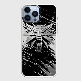 Чехол для iPhone 13 Pro Max с принтом THE WITCHER LOGO STEEL в Санкт-Петербурге,  |  | Тематика изображения на принте: the witcher | ведьмак | железо | зе витчер | игра | компьютерная игра | лого | логотип | сталь