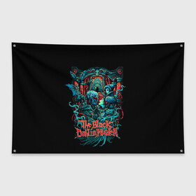 Флаг-баннер с принтом The Black Dahlia Murder в Санкт-Петербурге, 100% полиэстер | размер 67 х 109 см, плотность ткани — 95 г/м2; по краям флага есть четыре люверса для крепления | death metal | tbdm | the black dahlia murder | группы | метал | музыка | рок