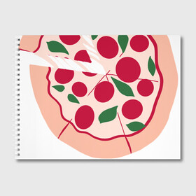 Альбом для рисования с принтом пицца и ломтик в Санкт-Петербурге, 100% бумага
 | матовая бумага, плотность 200 мг. | быстро | вкусно | еда | италия | кухня | пицца | тесто