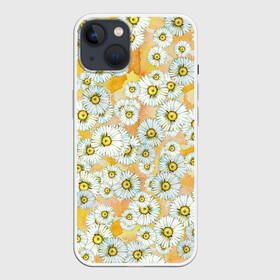 Чехол для iPhone 13 с принтом Раз   ромашка, два   ромашка... в Санкт-Петербурге,  |  | акварель | акварельный | летний | разводы | ромашка | ромашки | солнечный | теплый | цветочки | цветочный | цветы