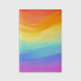Обложка для паспорта матовая кожа с принтом РАДУЖНЫЕ ВОЛНЫ | RAINBOW WAVES (Z) в Санкт-Петербурге, натуральная матовая кожа | размер 19,3 х 13,7 см; прозрачные пластиковые крепления | Тематика изображения на принте: color | paint | rainbow | rainbow waves | waves | волны | краска | радуга | радужная | радужные волны | цветная | яркая