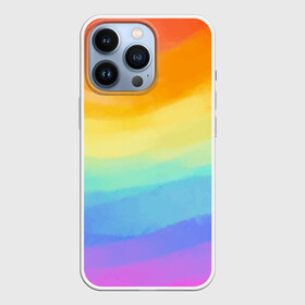 Чехол для iPhone 13 Pro с принтом РАДУЖНЫЕ ВОЛНЫ | RAINBOW WAVES (Z) в Санкт-Петербурге,  |  | color | paint | rainbow | rainbow waves | waves | волны | краска | радуга | радужная | радужные волны | цветная | яркая