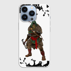 Чехол для iPhone 13 Pro с принтом ASSASSIN S CREED VALHALLA (+спина) (Z) в Санкт-Петербурге,  |  | logo | slayer | valhalla | vikings | асасин | ассасин крид | ассассин | вальхалла | викинги | лого | логотип | тамплиеры