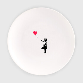 Тарелка с принтом Balloon Girl в Санкт-Петербурге, фарфор | диаметр - 210 мм
диаметр для нанесения принта - 120 мм | balloon girl | banksy | бэнкси | граффити | девочка с шариком | сердце
