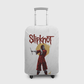 Чехол для чемодана 3D с принтом SLIPKNOT | СЛИПКНОТ (Z) в Санкт-Петербурге, 86% полиэфир, 14% спандекс | двустороннее нанесение принта, прорези для ручек и колес | joey jordison | rock | slipknot | джордисон джои | петля | рок | скользящий узел | слипкнот | тяжелый рок | удавка