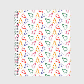 Тетрадь с принтом Linux Ядро Пингвин в Санкт-Петербурге, 100% бумага | 48 листов, плотность листов — 60 г/м2, плотность картонной обложки — 250 г/м2. Листы скреплены сбоку удобной пружинной спиралью. Уголки страниц и обложки скругленные. Цвет линий — светло-серый
 | linux | logo | os | в топе | в тренде | компьютер | линукс | логотип | операционная система | ос | пингвин | технологии | топ