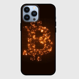 Чехол для iPhone 13 Pro Max с принтом СВЕТЯЩИЙСЯ BITCOIN в Санкт-Петербурге,  |  | Тематика изображения на принте: bitcoin | btc | coin | биткоин | биткойн | валюта | деньги | криптовалюта | монета | платёжная система | технология