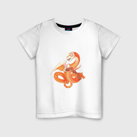 Детская футболка хлопок с принтом Дракон солнца в Санкт-Петербурге, 100% хлопок | круглый вырез горловины, полуприлегающий силуэт, длина до линии бедер | арт | дракон | рисунок | сова | солнце | фантастический зверь | фантастическое животное