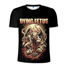 Мужская футболка 3D спортивная с принтом Dying Fetus в Санкт-Петербурге, 100% полиэстер с улучшенными характеристиками | приталенный силуэт, круглая горловина, широкие плечи, сужается к линии бедра | Тематика изображения на принте: death metal | dying fetus | грайндкор | группы | метал | музыка | рок