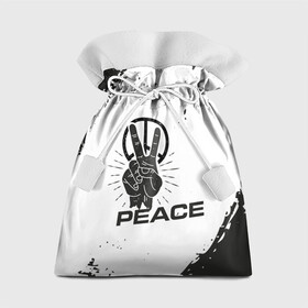 Подарочный 3D мешок с принтом Peace | Мир (Z) в Санкт-Петербурге, 100% полиэстер | Размер: 29*39 см | anarchy | hippies | peace | анархизм | анархия | два пальца | знак | знаки | любовь | мир | хиппи