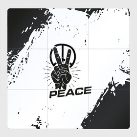 Магнитный плакат 3Х3 с принтом Peace | Мир (Z) в Санкт-Петербурге, Полимерный материал с магнитным слоем | 9 деталей размером 9*9 см | anarchy | hippies | peace | анархизм | анархия | два пальца | знак | знаки | любовь | мир | хиппи