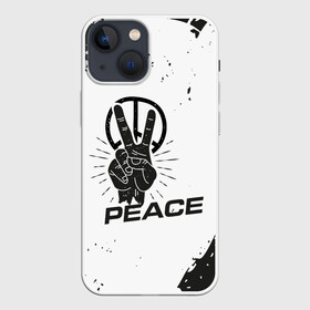 Чехол для iPhone 13 mini с принтом Peace | Мир (Z) в Санкт-Петербурге,  |  | anarchy | hippies | peace | анархизм | анархия | два пальца | знак | знаки | любовь | мир | хиппи