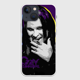 Чехол для iPhone 13 mini с принтом Ozzy Osbourne, Оззи Осборн в Санкт-Петербурге,  |  | black sabbath | hard rock | heavy metal | john michael osbourne | ozzy osbourne | джон майкл осборн | оззи осборн | хард рок | хеви метал