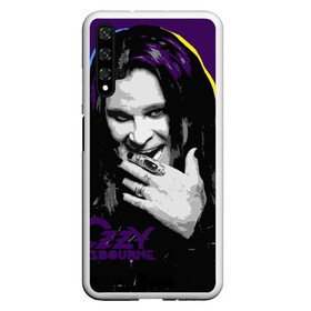 Чехол для Honor 20 с принтом Ozzy Osbourne, Оззи Осборн в Санкт-Петербурге, Силикон | Область печати: задняя сторона чехла, без боковых панелей | black sabbath | hard rock | heavy metal | john michael osbourne | ozzy osbourne | джон майкл осборн | оззи осборн | хард рок | хеви метал