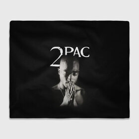 Плед 3D с принтом TUPAC в Санкт-Петербурге, 100% полиэстер | закругленные углы, все края обработаны. Ткань не мнется и не растягивается | Тематика изображения на принте: 2pac | black | gangsta | hip hop | legend | music | rap | shakur | tupac | usa | гангстер | музыка | рэп | сша | тупак | хип хоп | шакур