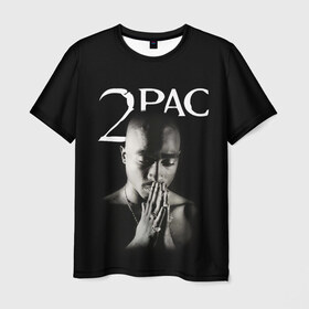 Мужская футболка 3D с принтом TUPAC в Санкт-Петербурге, 100% полиэфир | прямой крой, круглый вырез горловины, длина до линии бедер | 2pac | black | gangsta | hip hop | legend | music | rap | shakur | tupac | usa | гангстер | музыка | рэп | сша | тупак | хип хоп | шакур