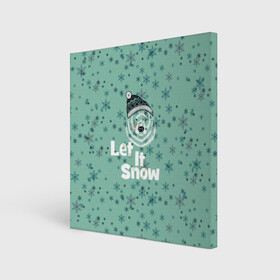 Холст квадратный с принтом Зима снежинки в Санкт-Петербурге, 100% ПВХ |  | Тематика изображения на принте: let it snow | зима | идёт снег | медведь | метель | нг | новый год | рождество | снег | снегопад | снежинки