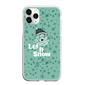 Чехол для iPhone 11 Pro матовый с принтом Зима снежинки в Санкт-Петербурге, Силикон |  | let it snow | зима | идёт снег | медведь | метель | нг | новый год | рождество | снег | снегопад | снежинки