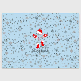 Поздравительная открытка с принтом Рождественская метель  в Санкт-Петербурге, 100% бумага | плотность бумаги 280 г/м2, матовая, на обратной стороне линовка и место для марки
 | Тематика изображения на принте: let it snow | merry christmas | зима | идёт снег | медведь | метель | нг | новый год | рождество | с рождеством | снег | снегопад | снежинки