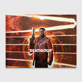 Обложка для студенческого билета с принтом Кольт Ван Deathloop в Санкт-Петербурге, натуральная кожа | Размер: 11*8 см; Печать на всей внешней стороне | bethesda | colt vahn | deathloop | games | gun | julianna 