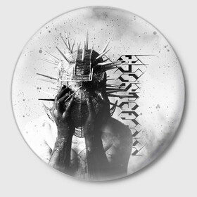 Значок с принтом Ghostemane в Санкт-Петербурге,  металл | круглая форма, металлическая застежка в виде булавки | anti icon | ghostemane | ill biz | mercury | noise | young crowley | гостмейн | рэп | рэпер | эрик уитни