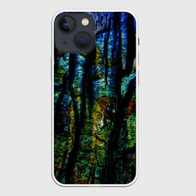 Чехол для iPhone 13 mini с принтом Разноцветная гора в Санкт-Петербурге,  |  | горы | необычные скалы | разбитый камень | разноцветные камни | сине желтые горы | текстура камня