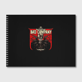 Альбом для рисования с принтом BAD COMPANY - Five Finger Death Punch в Санкт-Петербурге, 100% бумага
 | матовая бумага, плотность 200 мг. | 5fdp | 5фдп | ffdp | five finger death punch | ivan lewis greening | ivan moody | айвен льюис грининг | метал группа | рок группа | файв фингер дед панч | ффдп