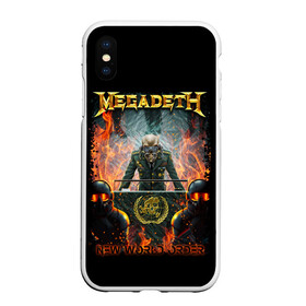 Чехол для iPhone XS Max матовый с принтом Megadeth в Санкт-Петербурге, Силикон | Область печати: задняя сторона чехла, без боковых панелей | megadeth | metal | trash metal | группы | метал | музыка | рок | треш метал