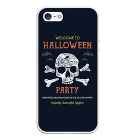 Чехол для iPhone 5/5S матовый с принтом Halloween Party в Санкт-Петербурге, Силикон | Область печати: задняя сторона чехла, без боковых панелей | Тематика изображения на принте: halloween | holiday | pumpkin | samayn | vampire | zombie | вампир | ведьма | вечеринка | день всех святых | зомби | карнавал | маскарад | мертвец | оборотень | привидение | самайн | светильник джека | страшный джек | труп