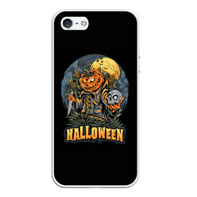 Чехол для iPhone 5/5S матовый с принтом HALLOWEEN в Санкт-Петербурге, Силикон | Область печати: задняя сторона чехла, без боковых панелей | Тематика изображения на принте: halloween | holiday | pumpkin | samayn | vampire | zombie | вампир | ведьма | вечеринка | день всех святых | зомби | карнавал | маскарад | мертвец | оборотень | привидение | самайн | светильник джека | страшный джек | труп