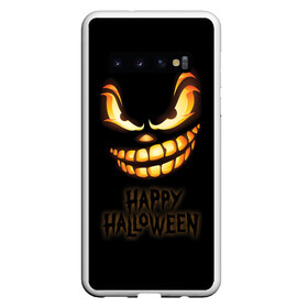 Чехол для Samsung Galaxy S10 с принтом Happy Halloween в Санкт-Петербурге, Силикон | Область печати: задняя сторона чехла, без боковых панелей | halloween | holiday | pumpkin | samayn | vampire | zombie | вампир | ведьма | вечеринка | день всех святых | зомби | карнавал | маскарад | мертвец | оборотень | привидение | самайн | светильник джека | страшный джек | труп