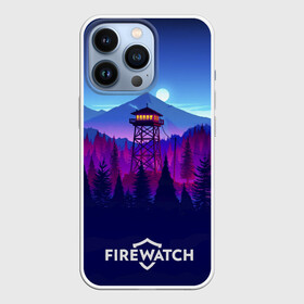 Чехол для iPhone 13 Pro с принтом Purplewatch в Санкт-Петербурге,  |  | firewatch | gamers | games | вышка | иллюстрация | лес