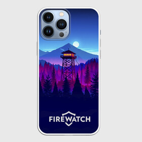 Чехол для iPhone 13 Pro Max с принтом Purplewatch в Санкт-Петербурге,  |  | firewatch | gamers | games | вышка | иллюстрация | лес