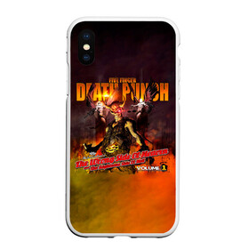 Чехол для iPhone XS Max матовый с принтом The Wrong Side of Heaven and the Righteous Side of Hell - 5FDP в Санкт-Петербурге, Силикон | Область печати: задняя сторона чехла, без боковых панелей | 5fdp | 5фдп | ffdp | five finger death punch | ivan lewis greening | ivan moody | айвен льюис грининг | метал группа | рок группа | файв фингер дед панч | ффдп