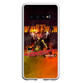 Чехол для Samsung Galaxy S10 с принтом The Wrong Side of Heaven and the Righteous Side of Hell - 5FDP в Санкт-Петербурге, Силикон | Область печати: задняя сторона чехла, без боковых панелей | Тематика изображения на принте: 5fdp | 5фдп | ffdp | five finger death punch | ivan lewis greening | ivan moody | айвен льюис грининг | метал группа | рок группа | файв фингер дед панч | ффдп