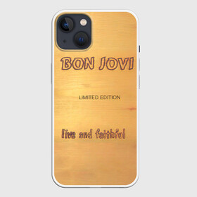 Чехол для iPhone 13 с принтом Live and Faithful   Bon Jovi в Санкт-Петербурге,  |  | bon jovi | john | альбом | арена | бон | бон джови | глэм | группа | джови | джон | метал | музыка | надпись | песни | поп | попрок | рок | рокер | смайл | солист | софт | стена | хард | хеви | хевиметал