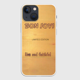 Чехол для iPhone 13 mini с принтом Live and Faithful   Bon Jovi в Санкт-Петербурге,  |  | bon jovi | john | альбом | арена | бон | бон джови | глэм | группа | джови | джон | метал | музыка | надпись | песни | поп | попрок | рок | рокер | смайл | солист | софт | стена | хард | хеви | хевиметал