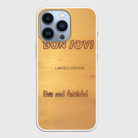 Чехол для iPhone 13 Pro с принтом Live and Faithful   Bon Jovi в Санкт-Петербурге,  |  | bon jovi | john | альбом | арена | бон | бон джови | глэм | группа | джови | джон | метал | музыка | надпись | песни | поп | попрок | рок | рокер | смайл | солист | софт | стена | хард | хеви | хевиметал