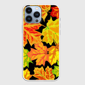 Чехол для iPhone 13 Pro Max с принтом LEAF FALL   AUTUMN в Санкт-Петербурге,  |  | Тематика изображения на принте: autumn | fall | акварель | листопад | опавшие листья | цвеные листья | цвет