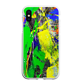 Чехол для iPhone XS Max матовый с принтом Брызги красок | Grunge Paints в Санкт-Петербурге, Силикон | Область печати: задняя сторона чехла, без боковых панелей | abstract | color | dye | grunge | grunge paints | paint | paints | splashes of paint | texture | абстракция | брызги | брызги красок | гранж | колорит | краски | текстура