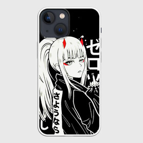 Чехол для iPhone 13 mini с принтом Zero Two, Darling in the Franx в Санкт-Петербурге,  |  | 02 | anime girl | darling in the franxx | zero two | аниме | дарлинг во франксе | девушка с розовыми волосами | манга | милый во франксе | ноль два | розовые волосы | тян